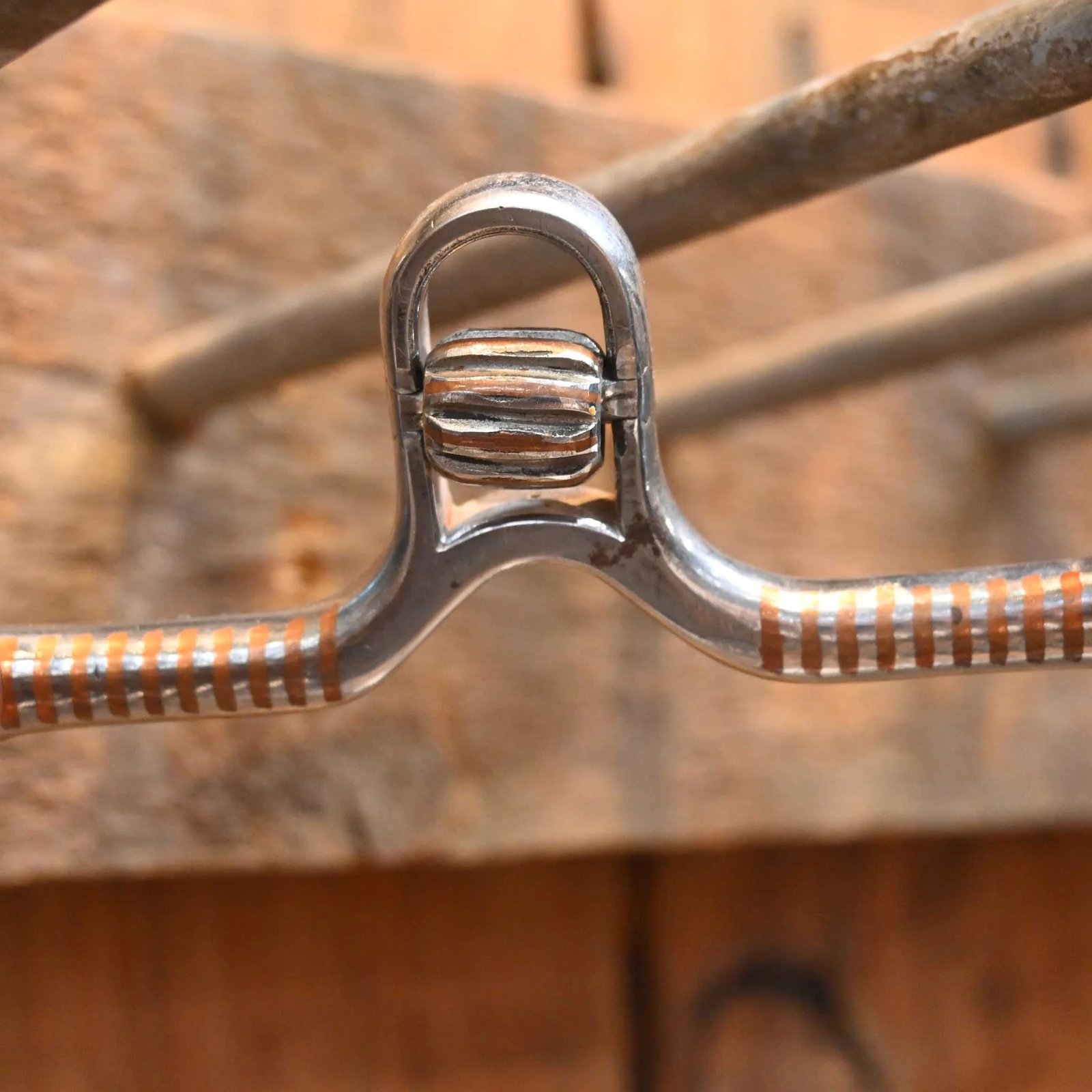 EG Silver Engraved Port Bit w/Copper Roller